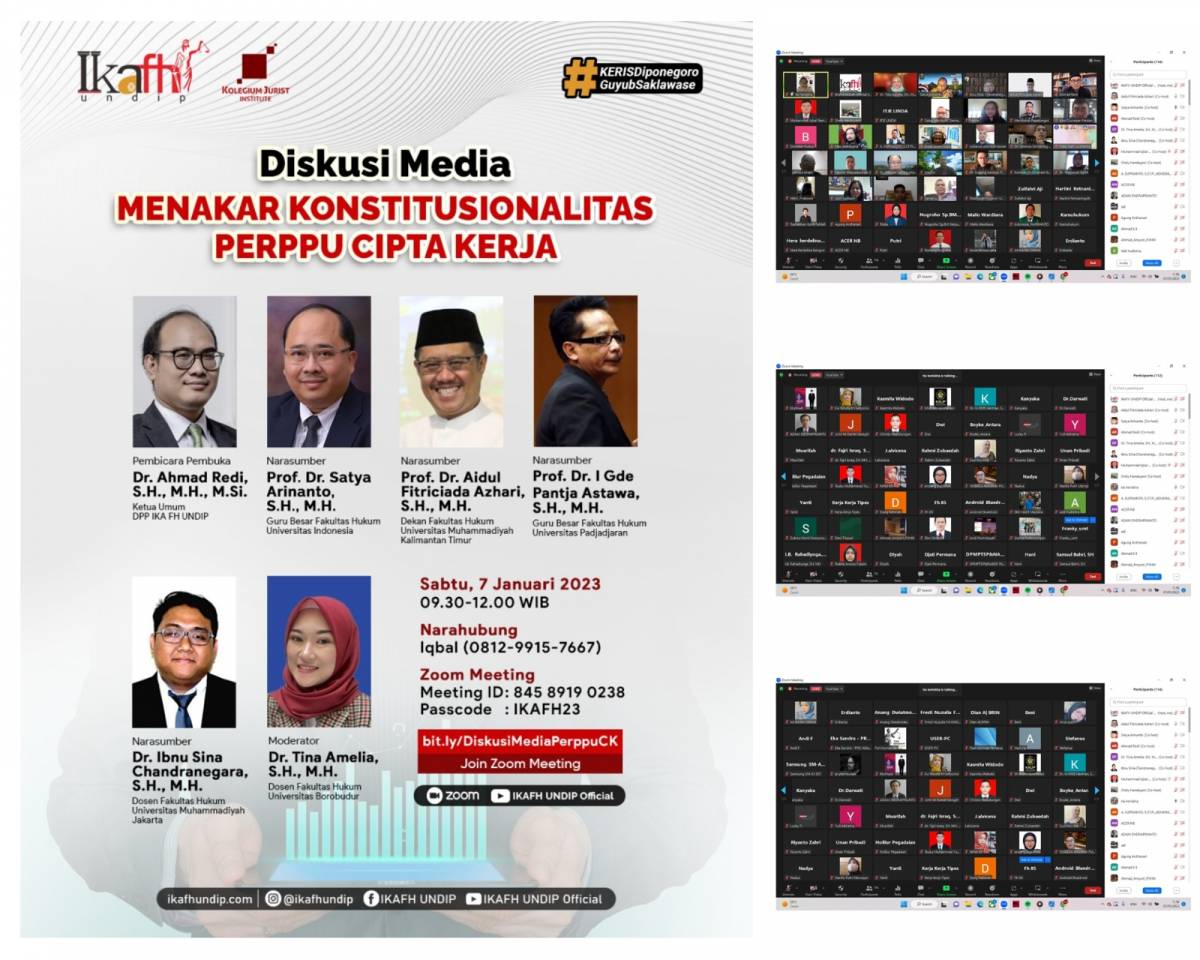 Diskusi Media, Menakar Konstitusionalitas Perppu Cipta Kerja